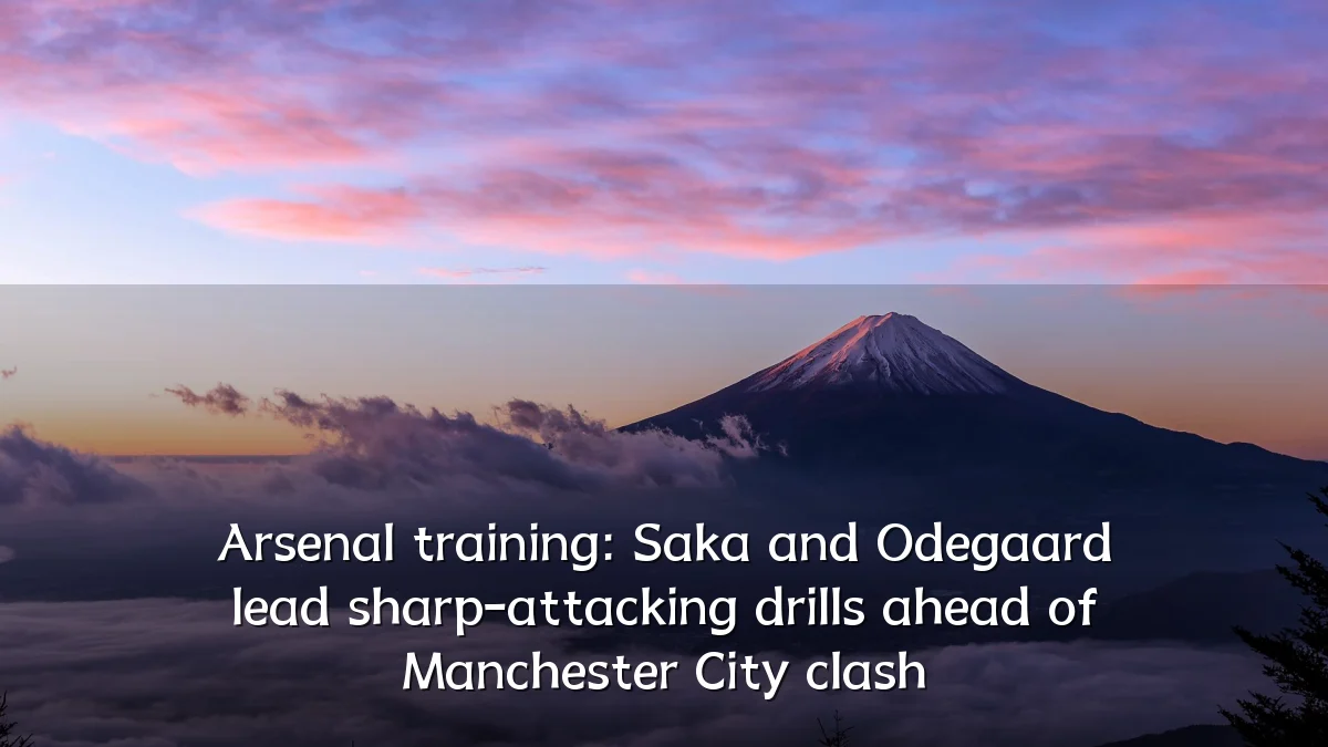 Arsenal training: Saka and Odegaard lead sharp-attacking drills ahead of Manchester City clash