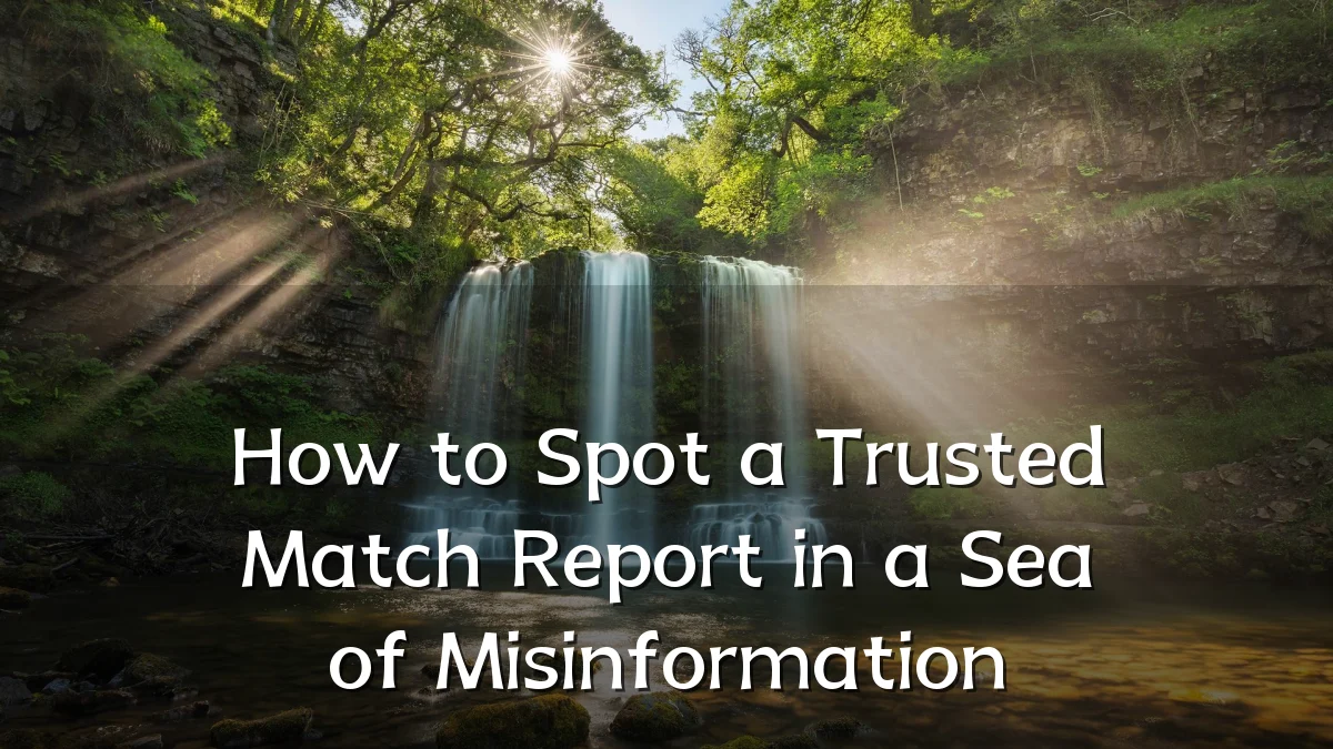 How to Spot a Trusted Match Report in a Sea of Misinformation