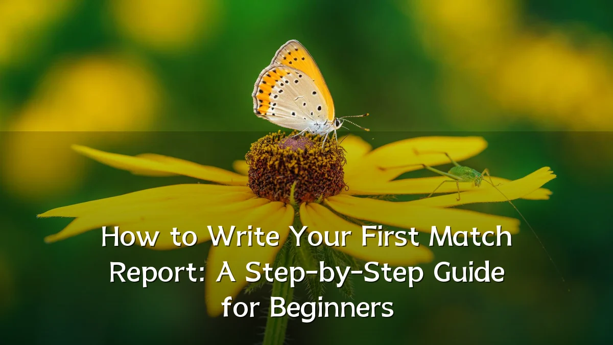 How to Write Your First Match Report: A Step-by-Step Guide for Beginners