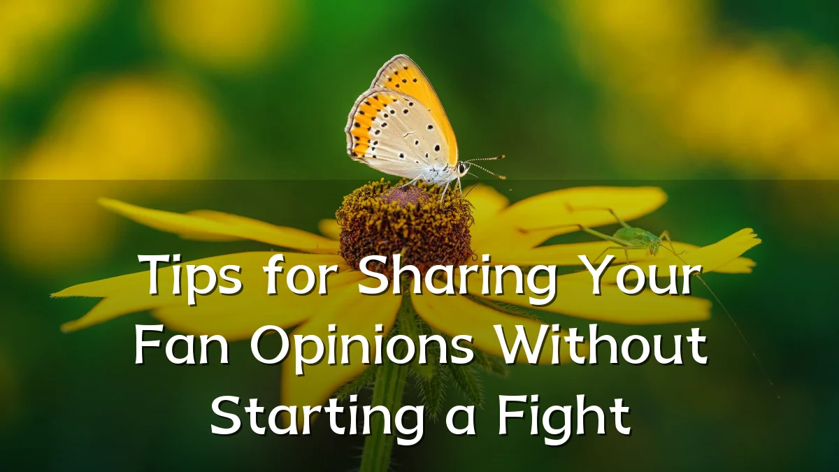 Tips for Sharing Your Fan Opinions Without Starting a Fight